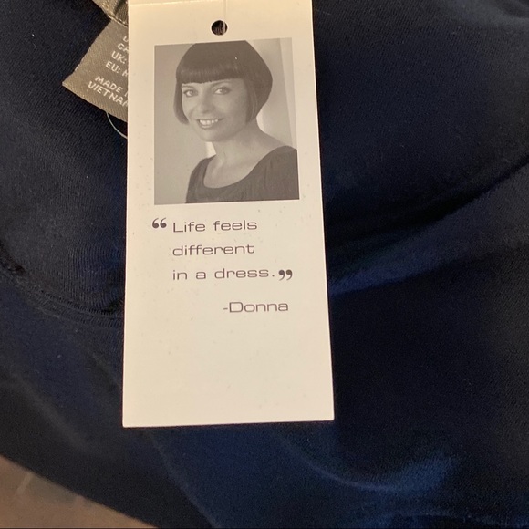 Dex Navy Blue V-neck Slip on Sleeveless Dress - Picture 9 of 10